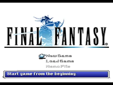 Final Fantasy (JP) screen shot title